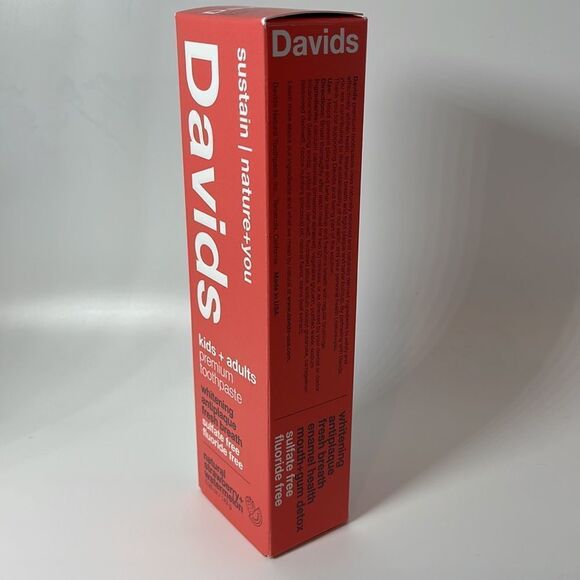 NWT David’s Natural Toothpaste Kids + adults strawberry watermelon - Picture 7 of 7